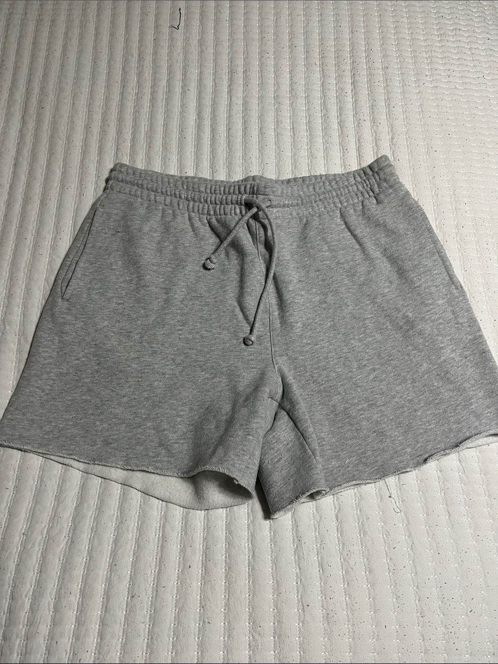 TNA Heather Gray Athletic Knit Drawstring Shorts